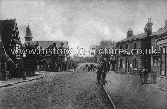 Police Station and High Road, Loughton, Essex. c1907